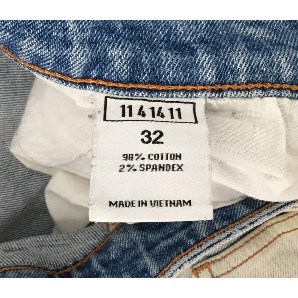 KDNK 11 4 14 11 Distressed Skinny Zip Hem Stretch Jeans Men's 32